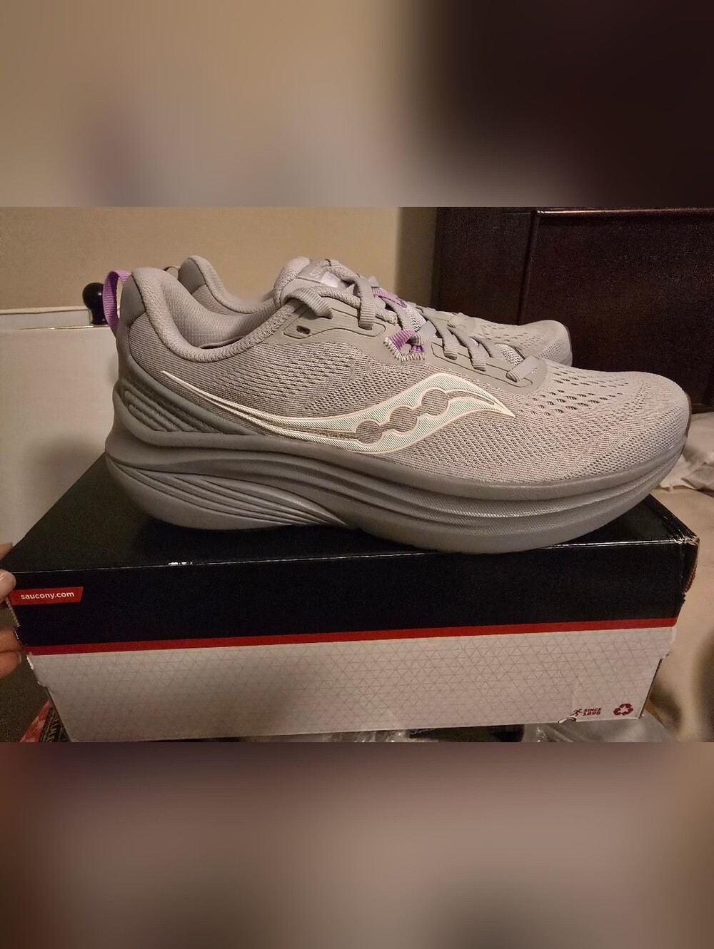 NEW Saucony Lancer Run Women's Size 10 Cloud/Carbon Running Shoes - NIB